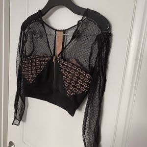 Self-Portrait crop top